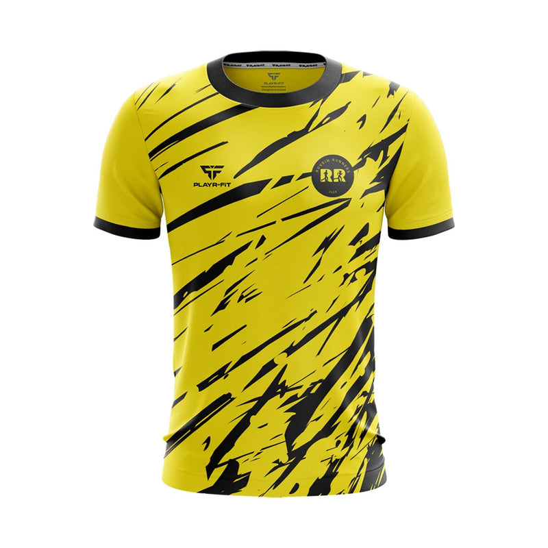 Load image into Gallery viewer, Rossin Runners Jersey B32 (Yellow/Black) - Kids
