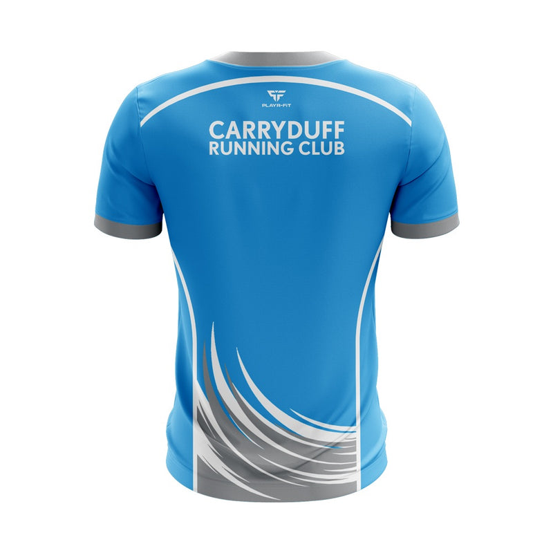 Load image into Gallery viewer, Carryduff Running Club Jersey 26 (Blue/Grey (Lightweight Mesh) - Adults
