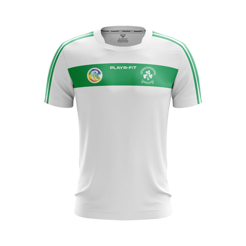 Load image into Gallery viewer, Newry Shamrocks GAC Jersey D02 (White) - Kids
