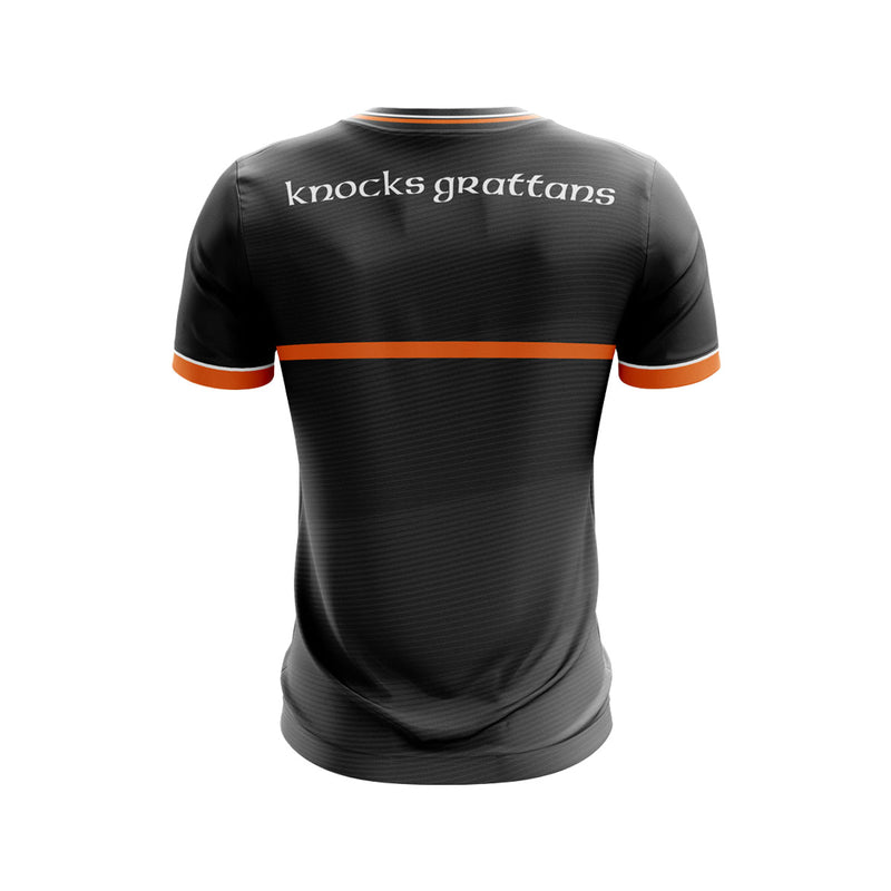 Load image into Gallery viewer, Knocks Grattans Hurling Jersey E21 Black - Kids
