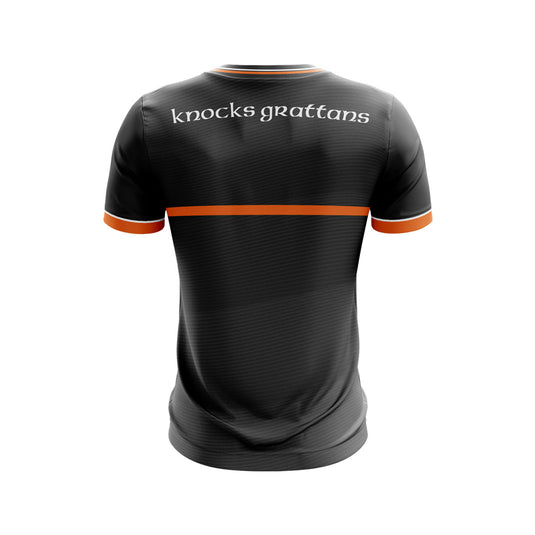 Knocks Grattans Hurling Jersey E21 Black - Kids