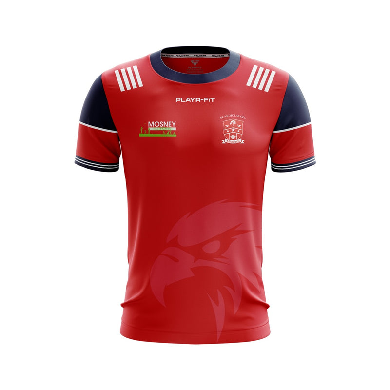 Load image into Gallery viewer, St Nicholas GFC Drogheda Jersey E34 (Red) - Adults
