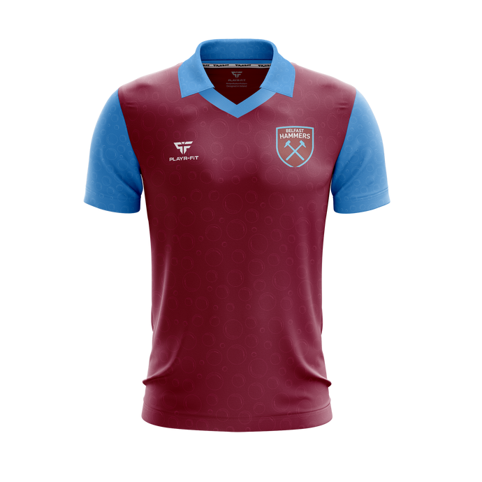 Belfast Hammers Jersey V-Neck (Retro) - Kids