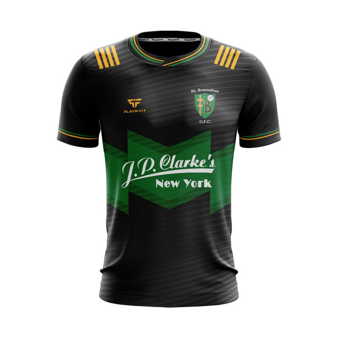 St Barnabas GFC NY Jersey Seniors Outfield (Black) - Kids
