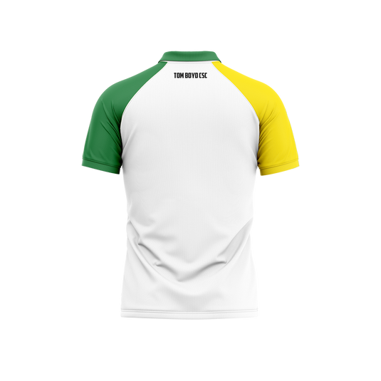 Tom Boyd CSC Jersey Retro White/Green/Yellow - Adults