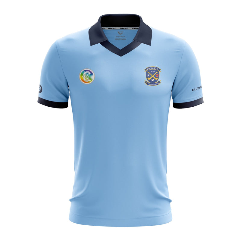 Load image into Gallery viewer, Barryroe Camogie Club Jersey Retro Sky - Adults

