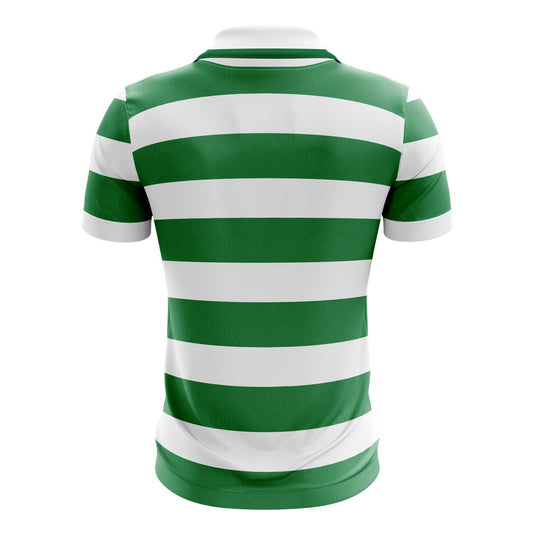 The Association of Irish Celtic Supporters Club Jersey Hooped (White/Green) - Kids