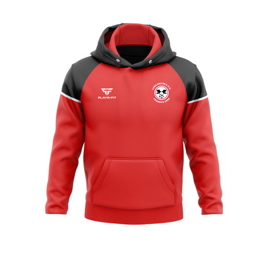 Lusk United Hoodie Stellar Red/Black - Adults