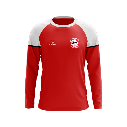 Lusk United Crew Neck Stellar Red/White - Adults