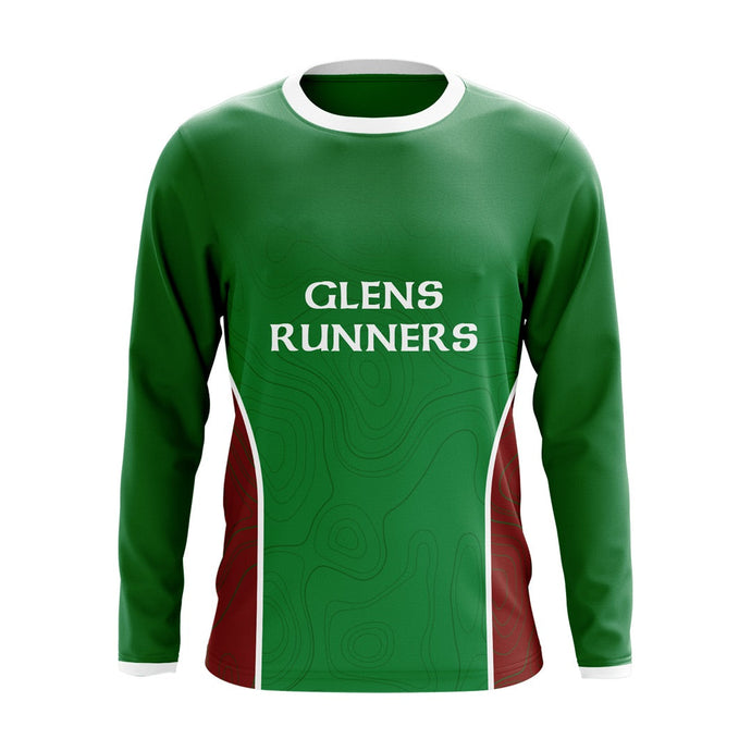 Glens Runners Running Jersey (Long Sleeve Light Mesh) - Adults