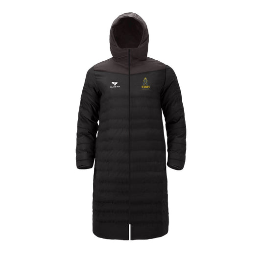St Aidans High School Derrylin Staff Long Padded Jacket (Below Knee) - Adults
