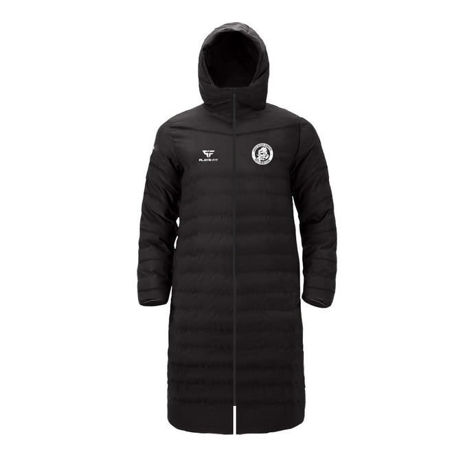 Lough Neagh Monster Dunkers Long Padded Jacket (Below Knee) Black - Kids
