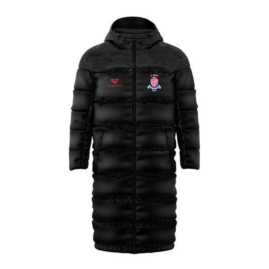 St Josephs Mercy Navan Padded Jacket Black/Red (Below Waist) - Adults