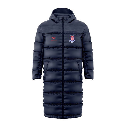 St Josephs Mercy Navan Padded Jacket Navy/Red (Below Waist) - Adults