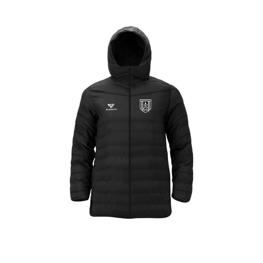 Dunmore Town AFC Long Padded Jacket (Above Knee) - Adults