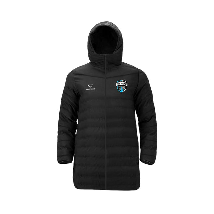 Twin Village FC Long Padded Jacket (Above Knee) - Adults