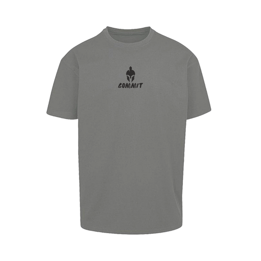 Commit Gym Mens Oversized T-Shirt Grey - Adults