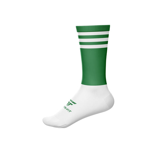 St Molaise Gaels Mid Socks (Green/White) - Kids