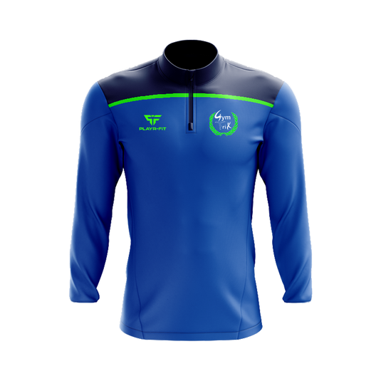 Gym Trix Gymnastics Midlayer (1/4 Zip) Spirit Royal Blue/Dark Navy - Adults