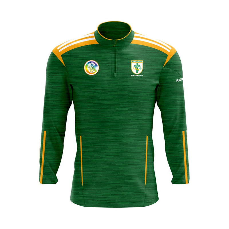 Load image into Gallery viewer, Atticall GAC Midlayer (1/4 Zip) Adroit (Green/YellowGold) - Kids
