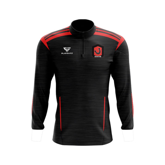 Keelnameela LGFA Midlayer (1/4 Zip) Adroit (Black/Red) - Adults