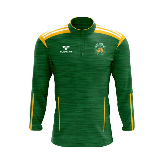 Gorey Boxing Club Midlayer (1/4 Zip) Adroit (Green/YellowGold/White) - Adults