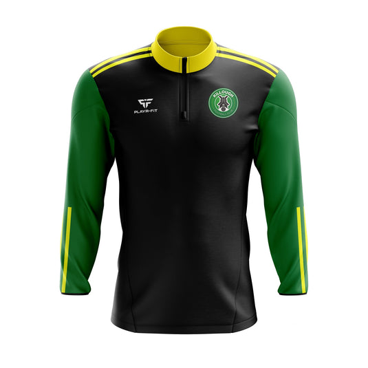 Killough FC Midlayer (1/4 Zip) Adroit (Black/Green/Yellow) - Kids