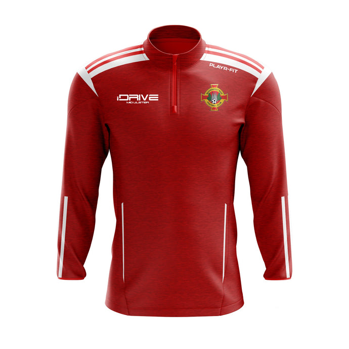 Magherafelt Reds Midlayer (1/4 Zip) Adroit (Red/White) - Adults