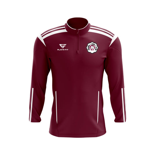 Galway Judo Club Midlayer (1/4 Zip) Adroit (Maroon/White) - Kids