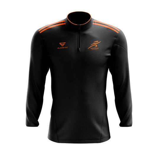 Reeside AC Midlayer (1/4 Zip) Adroit (Black/Orange) - Kids