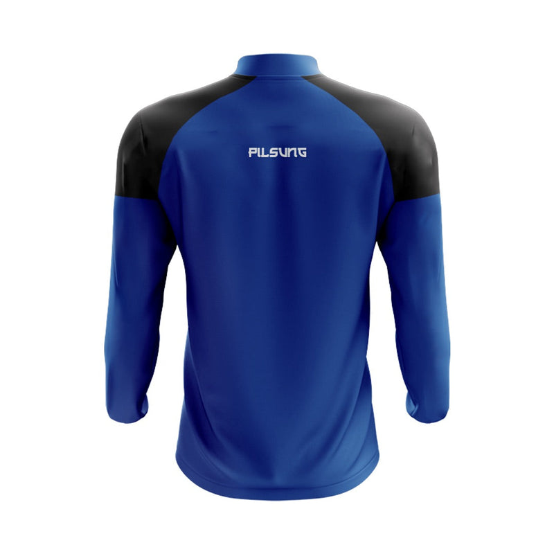 Load image into Gallery viewer, Garth Kidd Taekwon-Do Midlayer (1/4 Zip) Stellar (Blue/Black) - Kids
