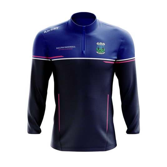 Ballina Handball Club Midlayer (1/4 Zip) Courage (Navy/Blue/Pink) Mothers & Others - Kids