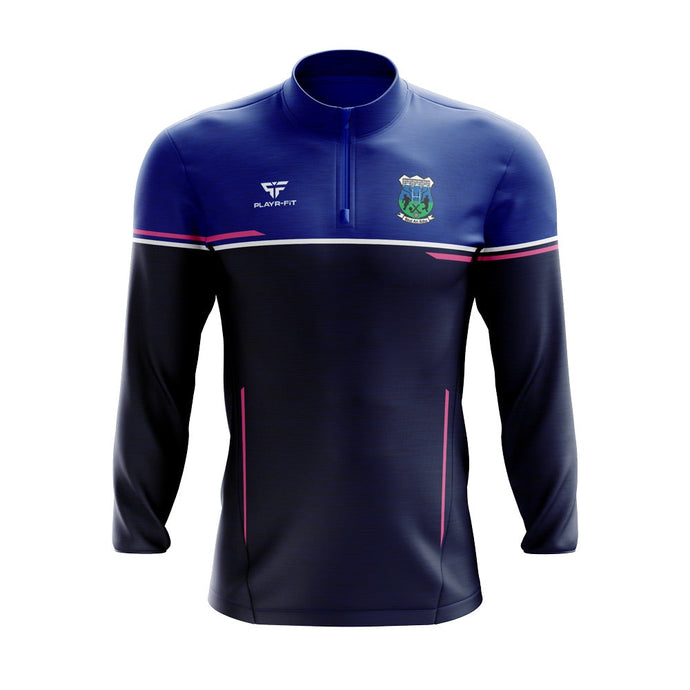 Ballina Handball Club Midlayer (1/4 Zip) Courage (Navy/Blue/Pink) - Adults