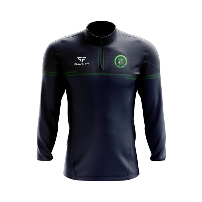 Elphin CC Students Midlayer (1/4 Zip) Courage (Navy/Green) - Adults