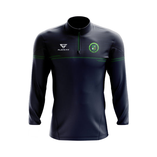 Elphin CC Students Midlayer (1/4 Zip) Courage (Navy/Green) - Adults