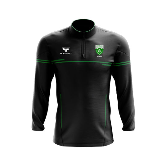 Rathfriland High School Staff Midlayer (1/4 Zip) Courage (Black/Green) - Kids