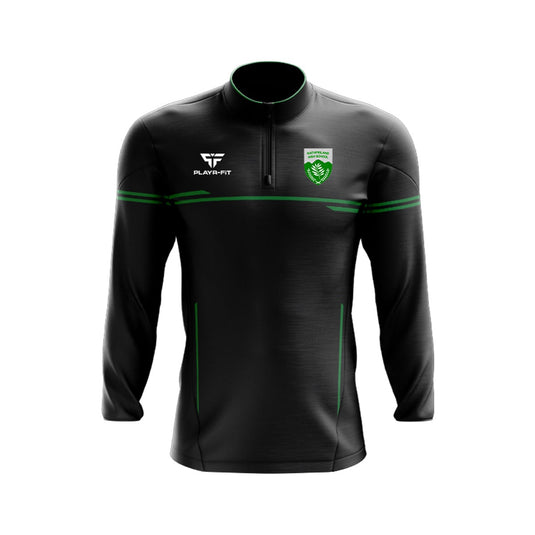 Rathfriland High School Students Midlayer (1/4 Zip) Courage Black/Green - Kids