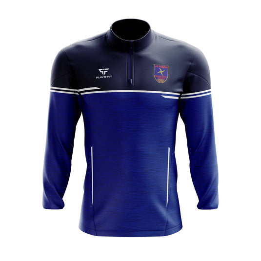 St Brigids PS Drumilly Students Midlayer (1/4 Zip) Courage (Navy/Blue/White) - Kids