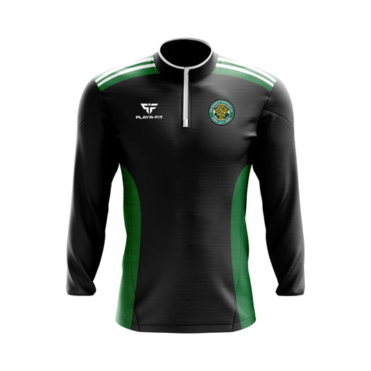 The Coventry Emerald CSC Midlayer (1/4 Zip) Endure (Black/Green/White) - Adults