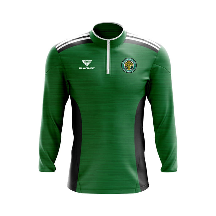 The Coventry Emerald CSC Midlayer (1/4 Zip) Endure (Green/Black/White) - Adults