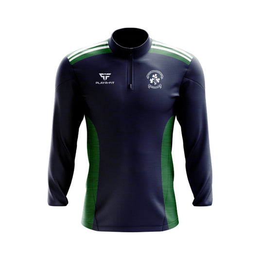 Newry Shamrocks GAC Midlayer (1/4 Zip) Endure (Navy/Green/White) - Kids