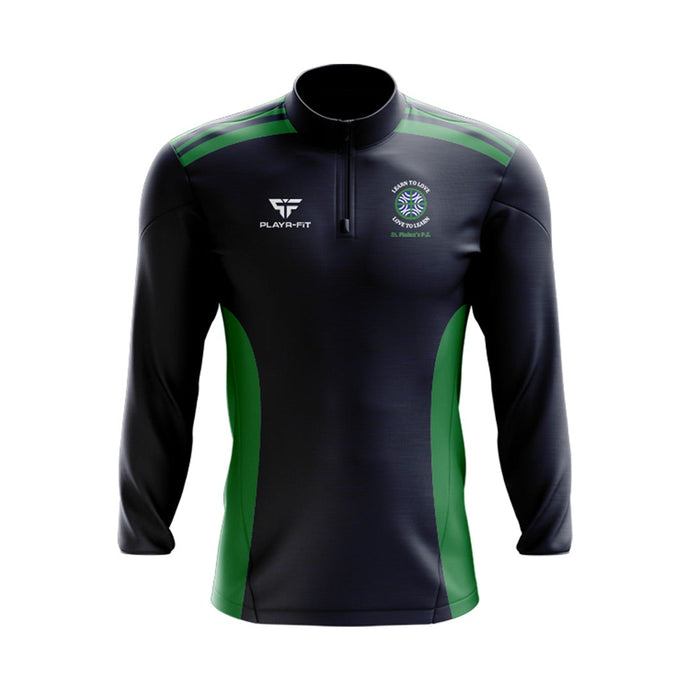 St Finians PS Newtownards Students Midlayer (1/4 Zip) Endure (Navy/Green) - Adults