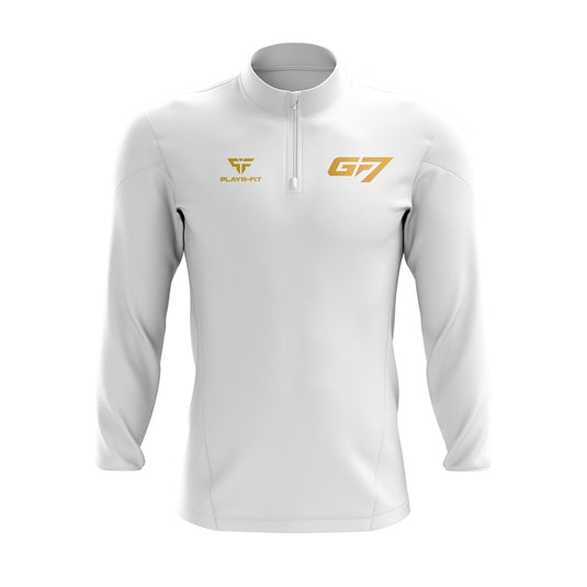 Gael Force Sevens Midlayer (1/4 Zip) (White) - Adults