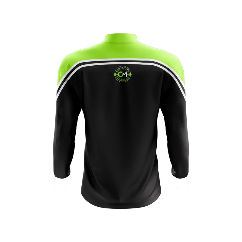 Load image into Gallery viewer, CM Health &amp; Fitness Midlayer (1/4 Zip) Momentum Black/Green - Adults

