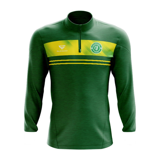 Cloghertown United FC Midlayer (1/4 Zip) Optimum (Green/Yellow) - Adults