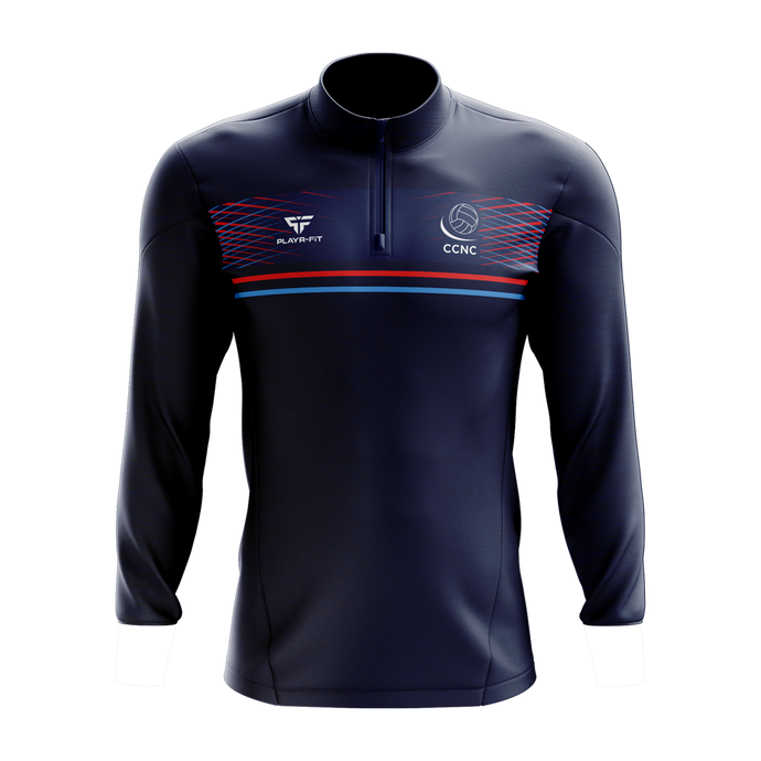 Crumlin Netball Midlayer (1/4 Zip) Optimum (Navy) - Adults