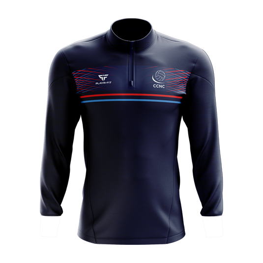 Crumlin Netball Midlayer (1/4 Zip) Optimum (Navy) - Adults