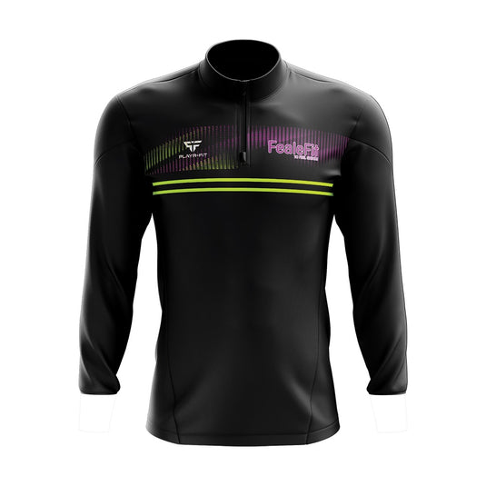 FealeFit Midlayer (1/4 Zip) Optimum (Black) - Adults
