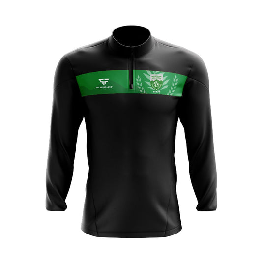 Rathfriland High School Staff Midlayer (1/4 Zip) Optimum (Black/Green) - Adults