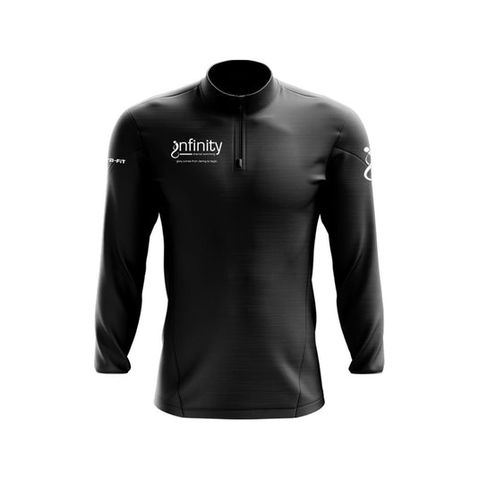 Infinity Channel Swimming Midlayer (1/4 Zip) Tenacity Black - Kids